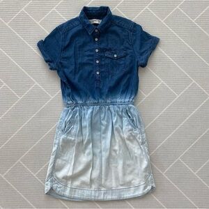 Abercrombie Kids Blue Ombre Denim Dress Girl’s Size 9/10